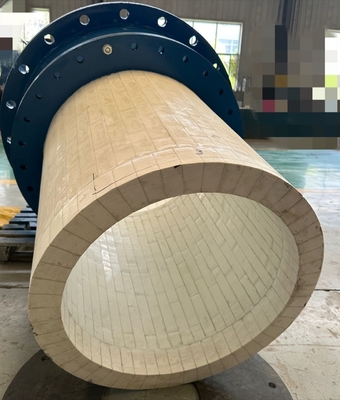 Tubo/cotovelo de revestimento cerâmico de aço inoxidável de aço carbono personalizado para várias indústrias