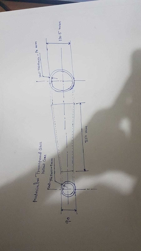 Máquina de fabricação de papel de cone de vidro centrífugo para produção de papel natural L 350 mm
